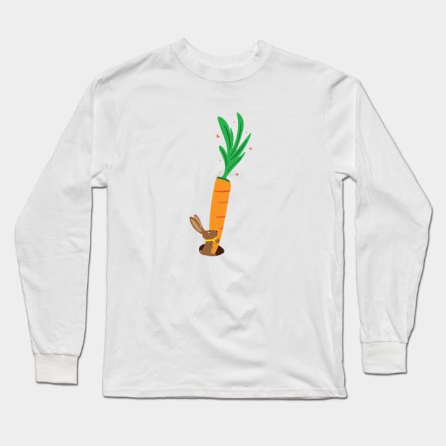 Bunny Love Long Sleeve T-Shirt by Loo McNulty Design